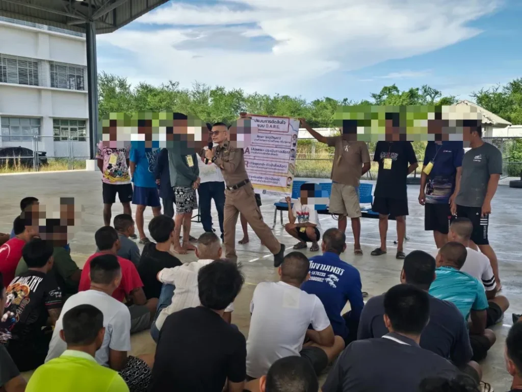 สถานีตำรวจภูธรบางพลีตรวจความเรียบร้อย และพูดคุยทำกิจกรรมร่วม ของศูนย์พัฒนาพฤตินิสัยจังหวัดสมุทรปราการ